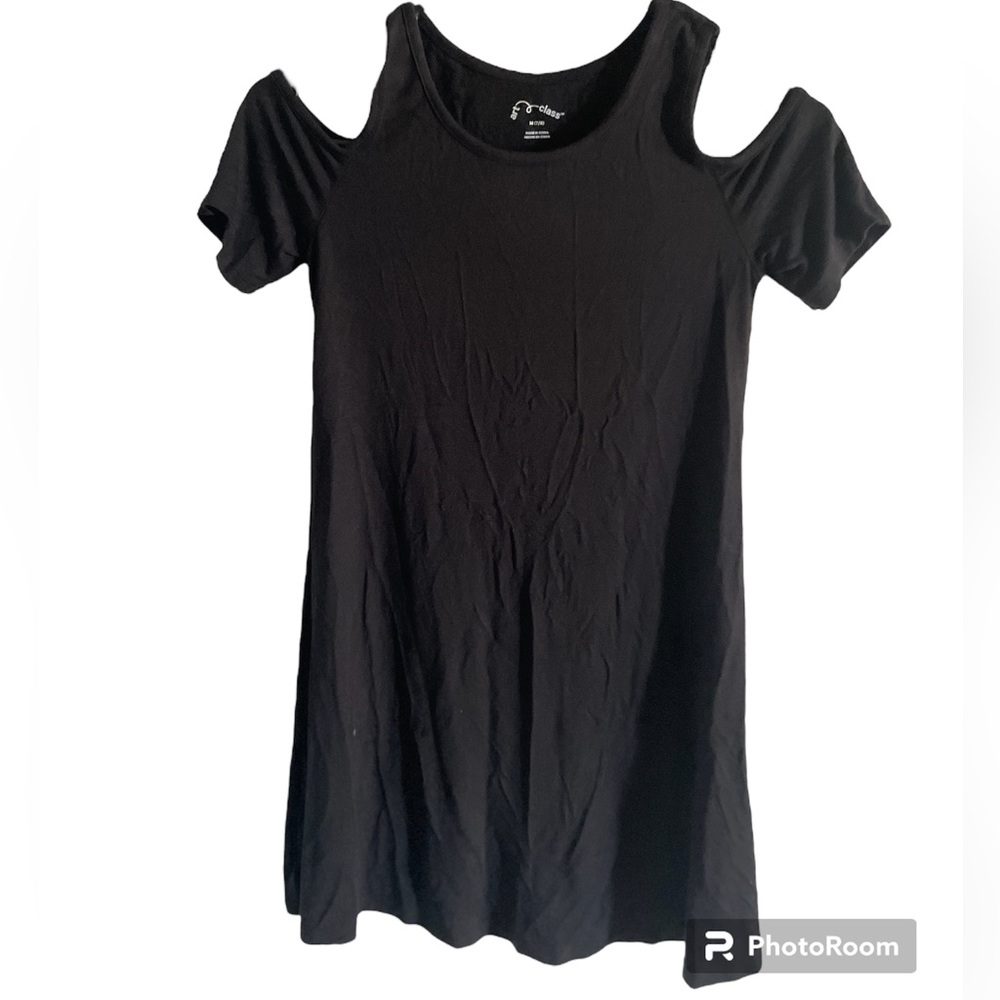 Art Class Cold Shoulder Dress